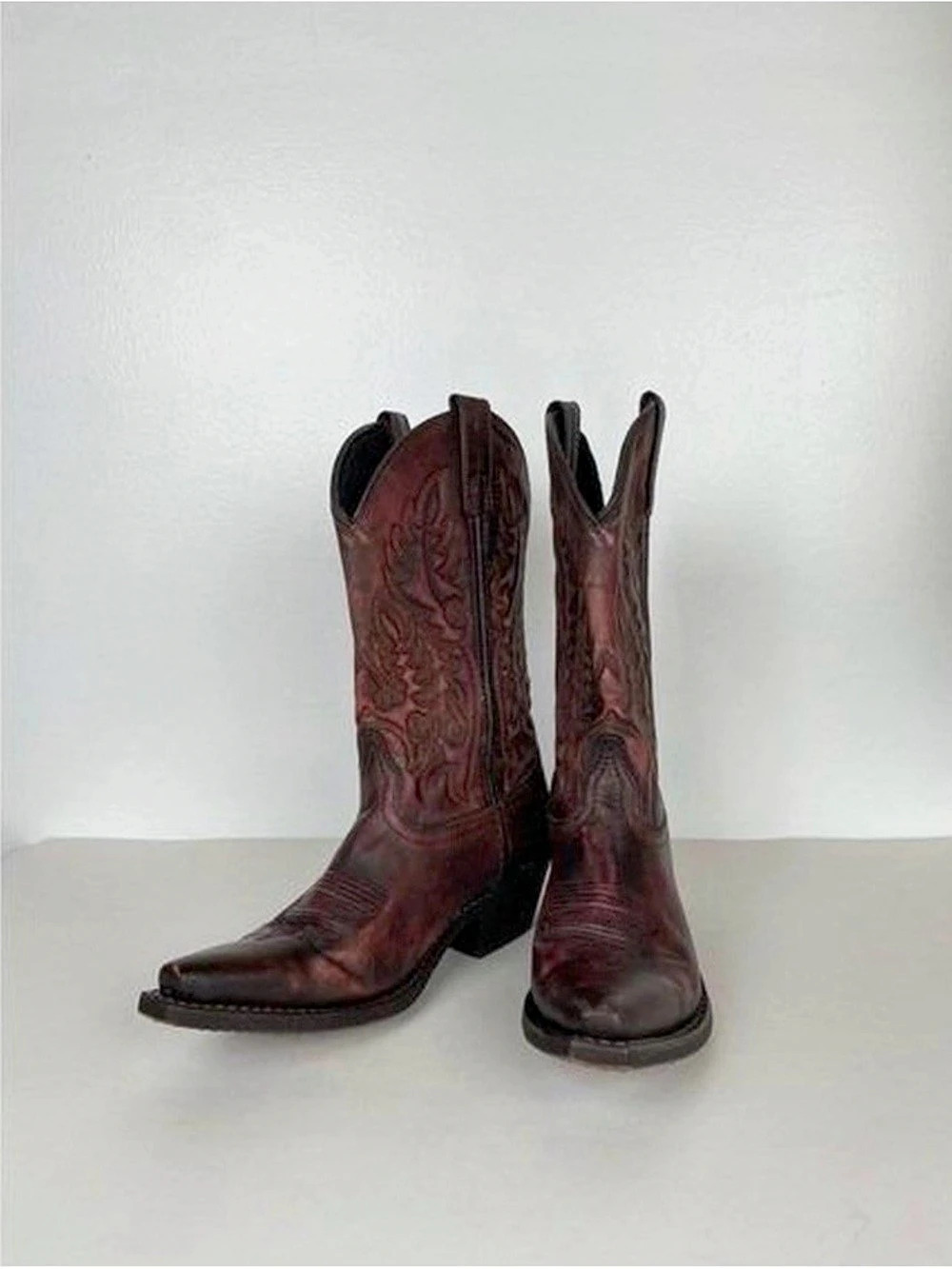 Laredo LAD RED SANDED 11 COWBOY Boots Brown US 9 M